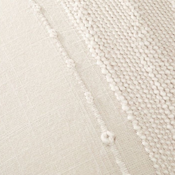 Hearth & Hearth Slub Center Stripe  Oversized Lumbar Oblong Bed Pillow - Picture 4 of 14